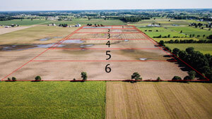 Land Auction in Topeka, Indiana: 67 Acres in 6 Tracts (facing south)