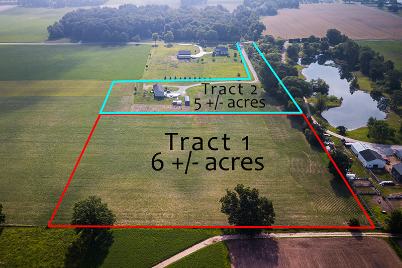 Silent Bid Real Estate Auction: 11.24 Acres in 2 Tracts, Shipshewana, Indiana