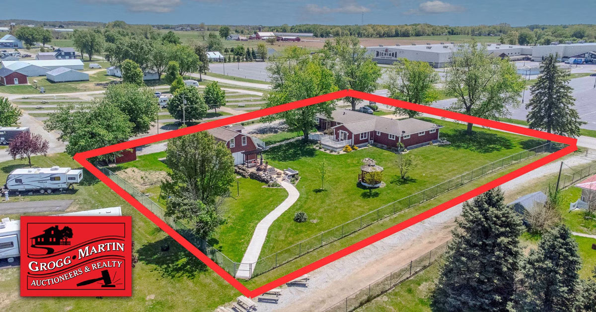 Old Carriage Inn in Shipshewana, IN for auction, ends June 25, 2026