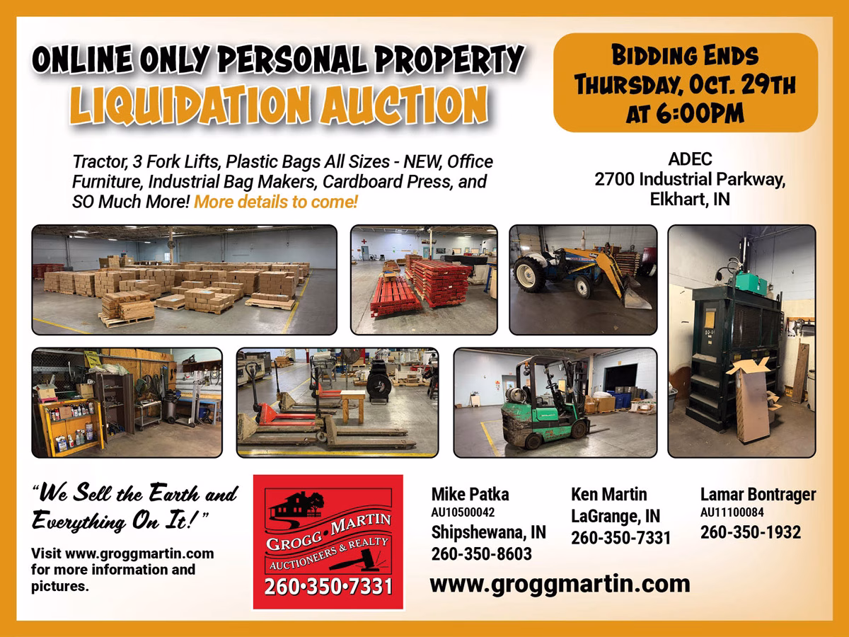 Online Only Personal Property Sale: ADEC Liquidation Auction